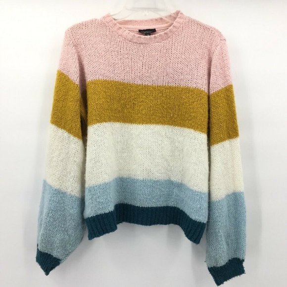 Sweaters Pullover Sweater Multicolor Crew Neck Sz 6